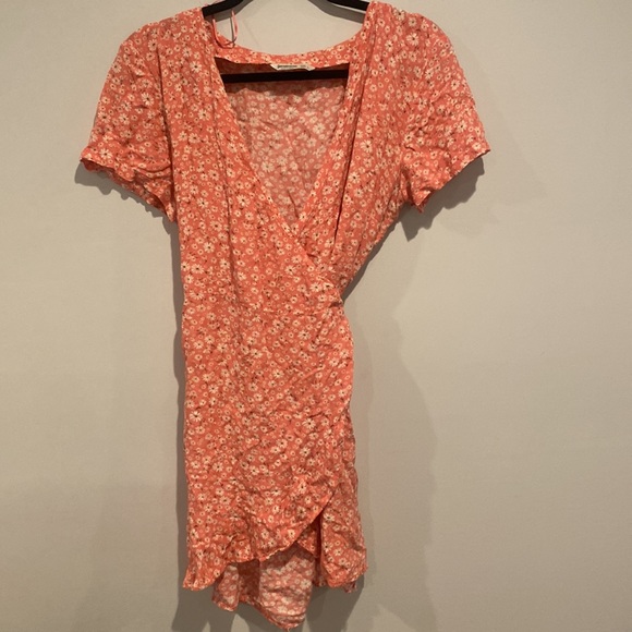 ASOS FLORAL SUMMER DRESS SZ L - Picture 3 of 3